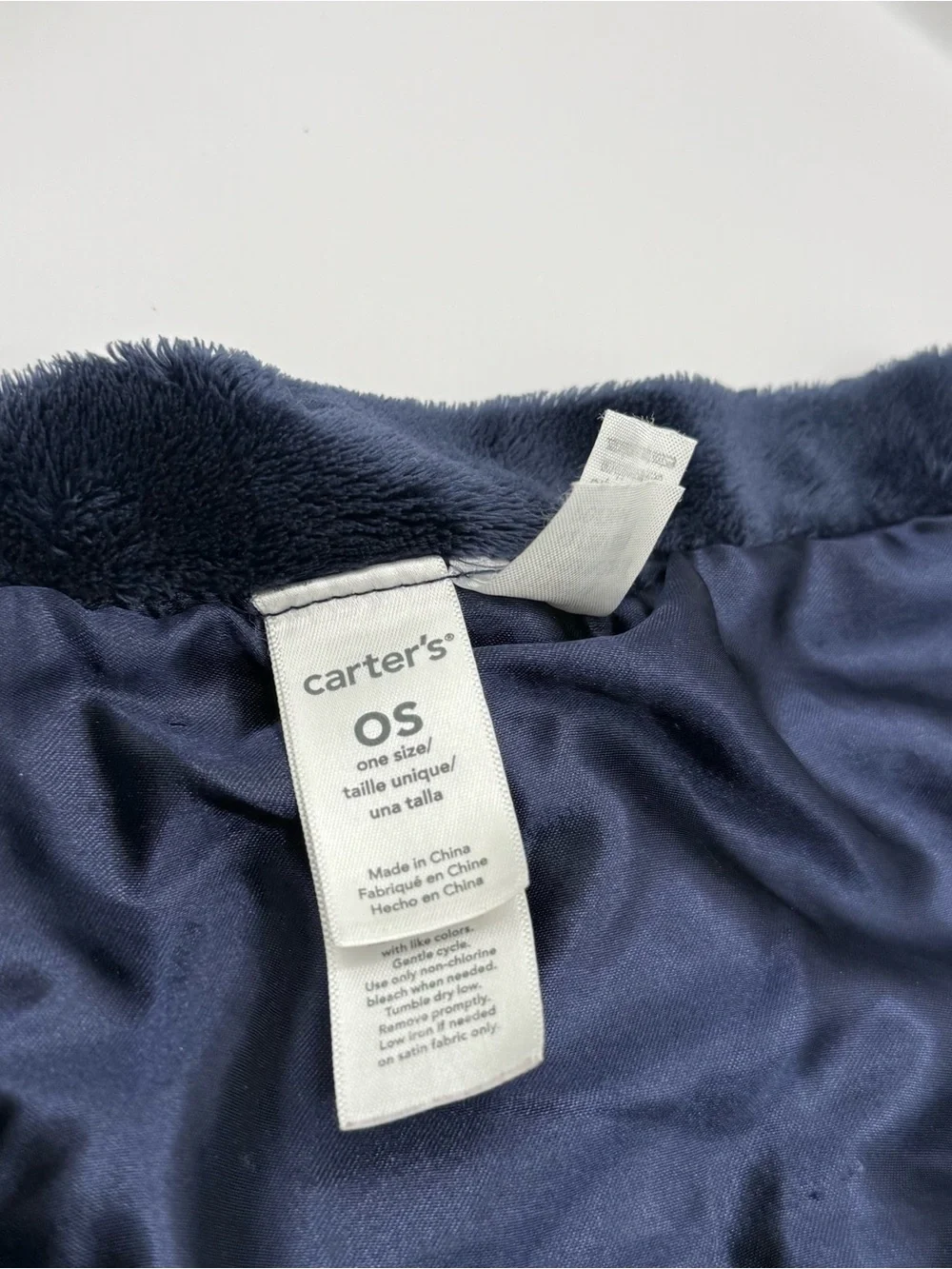 Carters Gray and Blue Hippo Lovey Security Blanket Soother Plush